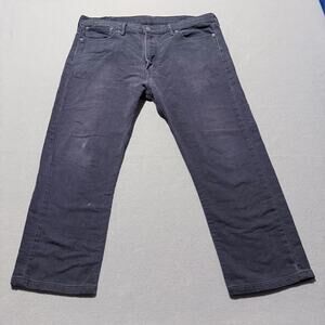 Levi's Strauss & Co. 513 Jeans Men's Charcoal Gray Denim Straight Leg - 38x32